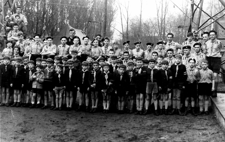 groepsfoto scouts 1961